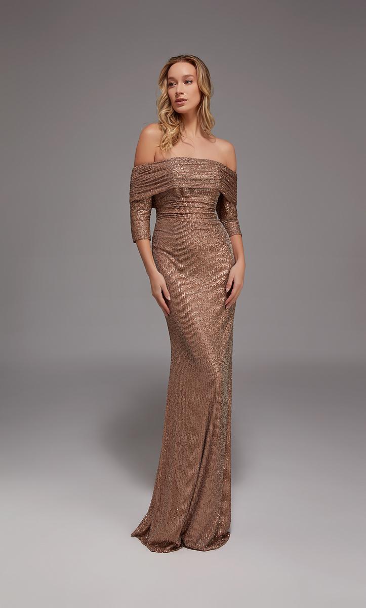 Alyce Black Label Dress 27787 - Latte