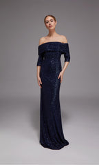 Alyce Black Label Dress 27787 - Navy