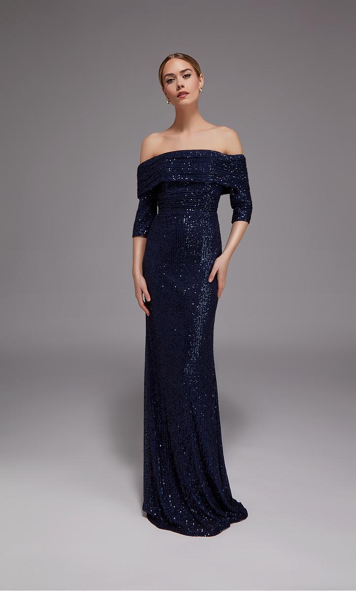 Alyce Black Label Dress 27787 - Navy