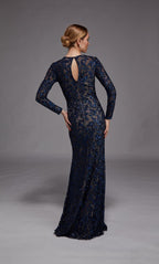 Alyce Black Label Dress 27788 - Navy/Sand