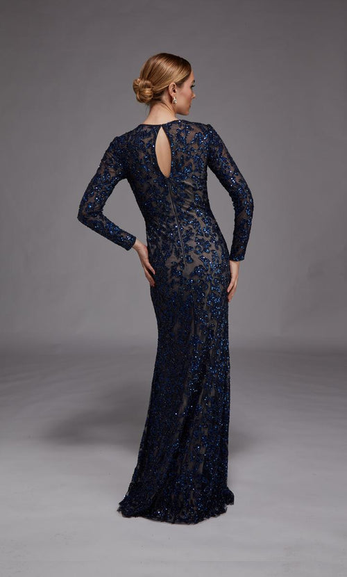 Alyce Black Label Dress 27788 - Navy/Sand