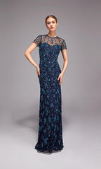 Alyce Black Label Dress 27789 - Navy/Gunmetal