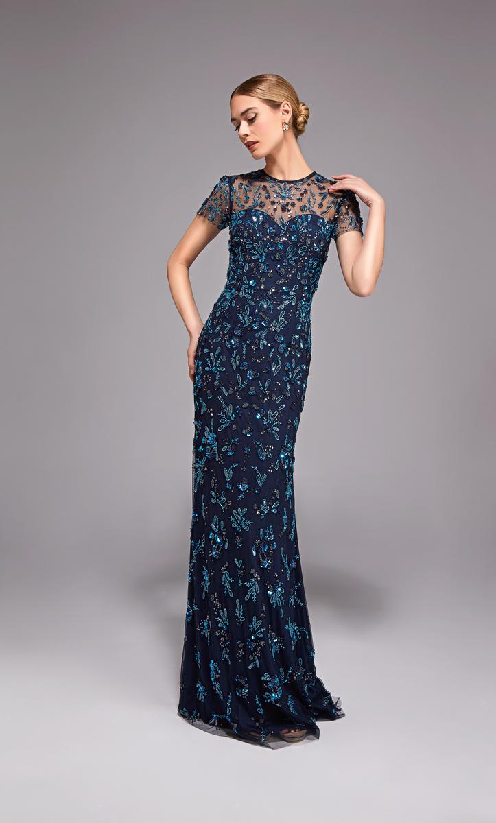 Alyce Black Label Dress 27789 - Navy/Gunmetal