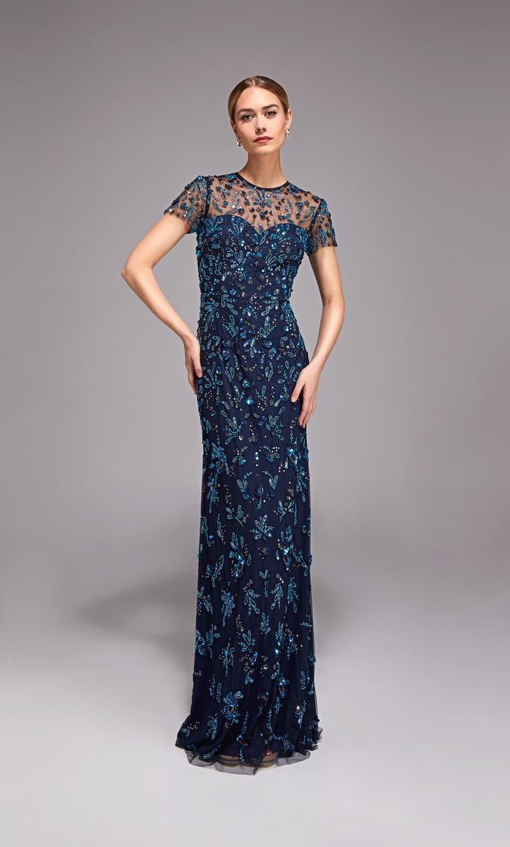 Alyce Black Label Dress 27789 - Navy/Gunmetal