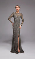 Alyce Black Label Dress 27801 - Gunmetal