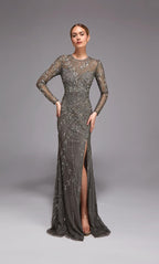 Alyce Black Label Dress 27801 - Gunmetal