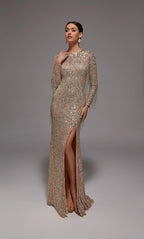 JDL by Alyce 27803 - Latte/Silver