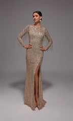 JDL by Alyce 27803 - Latte/Silver