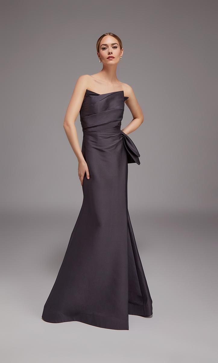 Alyce Black Label Dress 27806 - Charcoal