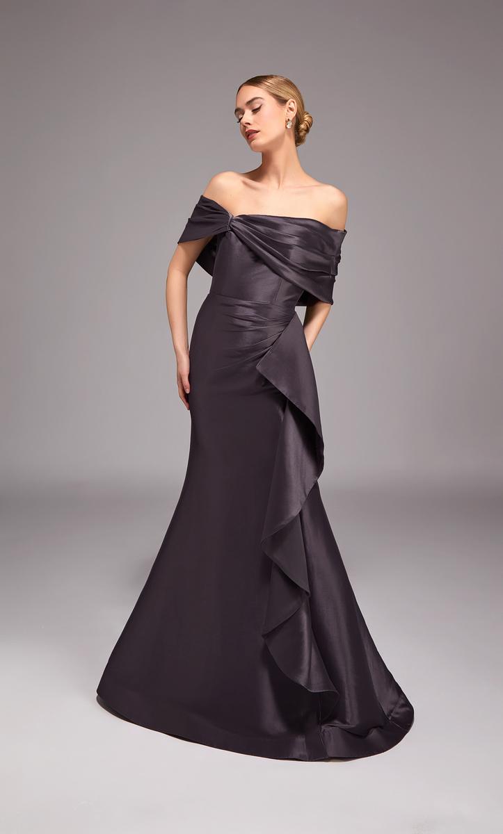 Alyce Black Label Dress 27822 - Charcoal