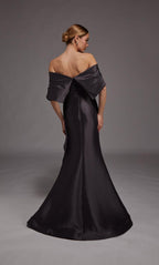 Alyce Black Label Dress 27822 - Charcoal