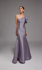 Alyce Black Label Dress 27826 - Lilac Grey