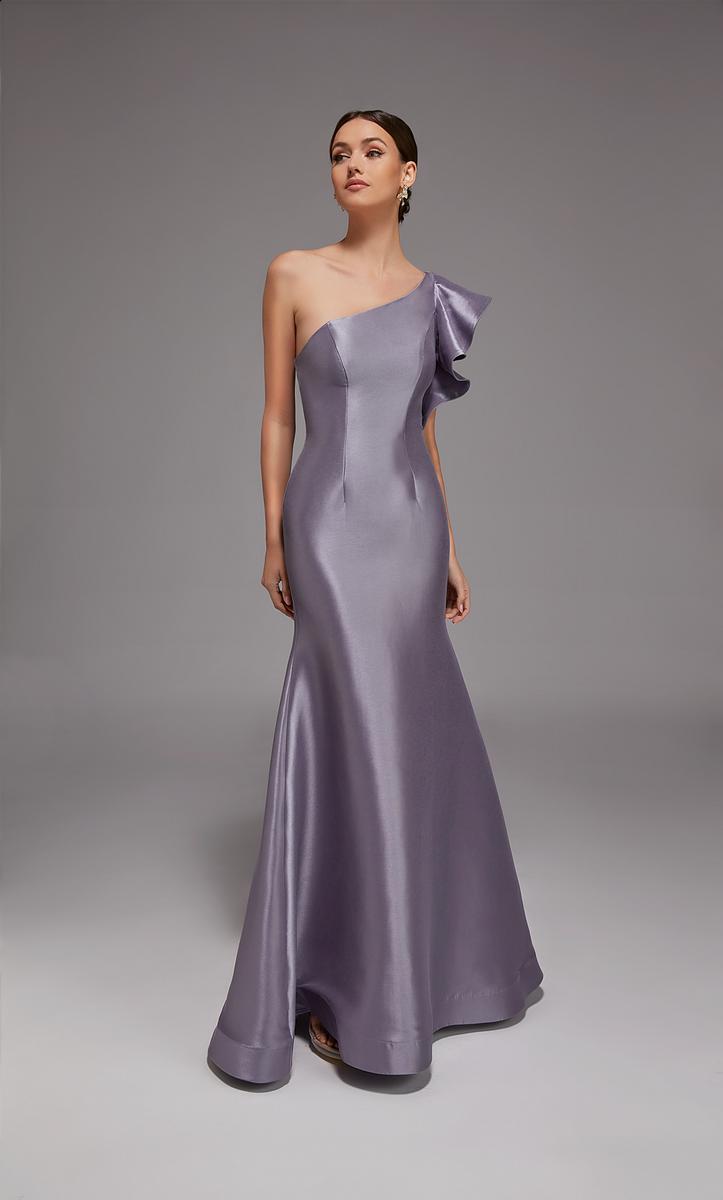 Alyce Black Label Dress 27826 - Lilac Grey