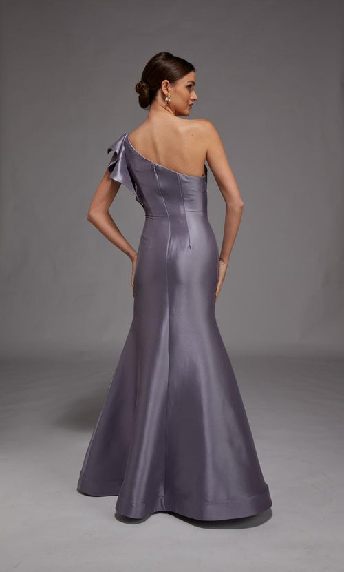 Alyce Black Label Dress 27826 - Lilac Grey