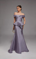 Alyce Black Label Dress 27827 - Lilac Grey
