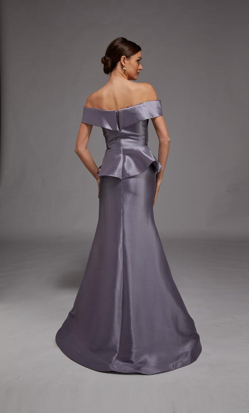 Alyce Black Label Dress 27827 - Lilac Grey