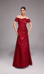 Alyce Black Label Dress 27828 - Wine