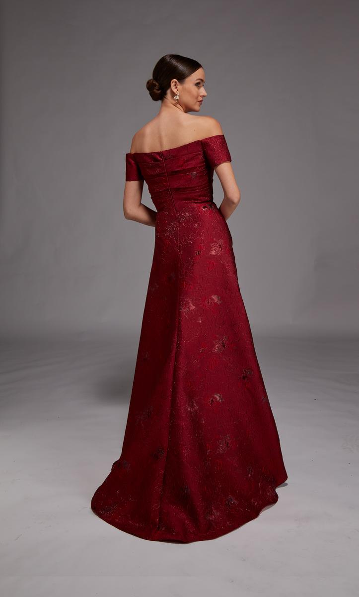 Alyce Black Label Dress 27828 - Wine