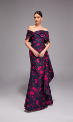 Alyce Black Label Dress 27832 - Navy//Fuchsia