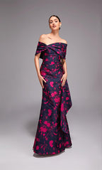 Alyce Black Label Dress 27832 - Navy//Fuchsia