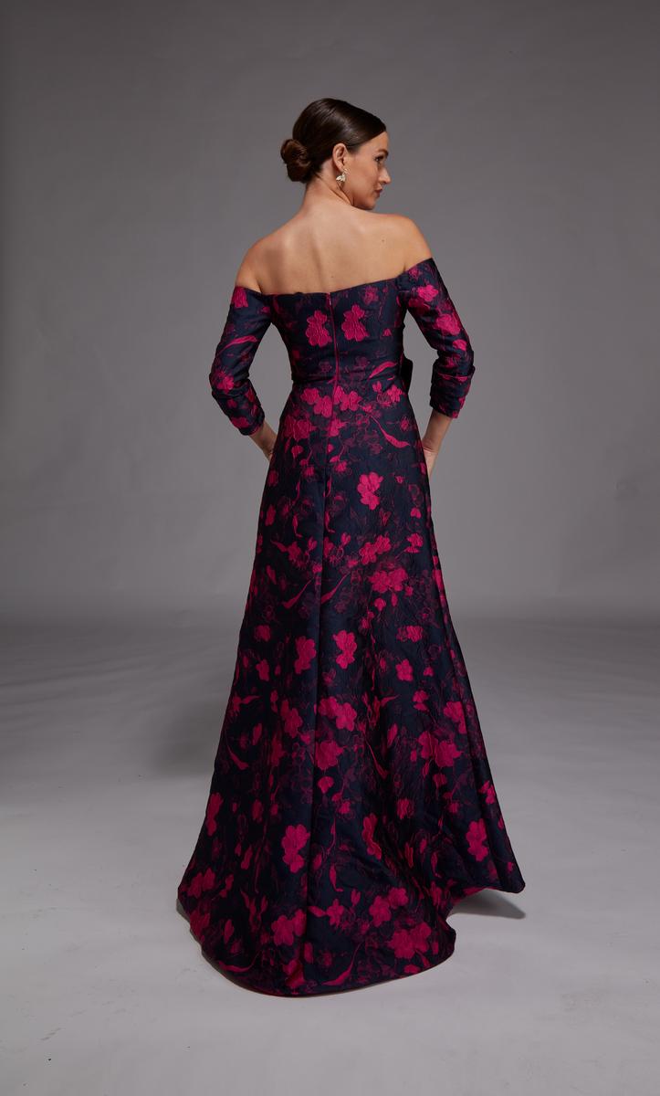 Alyce Black Label Dress 27833 - Navy/Fuchsia