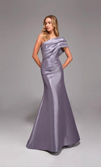 Alyce Black Label Dress 27838 - Lilac Grey