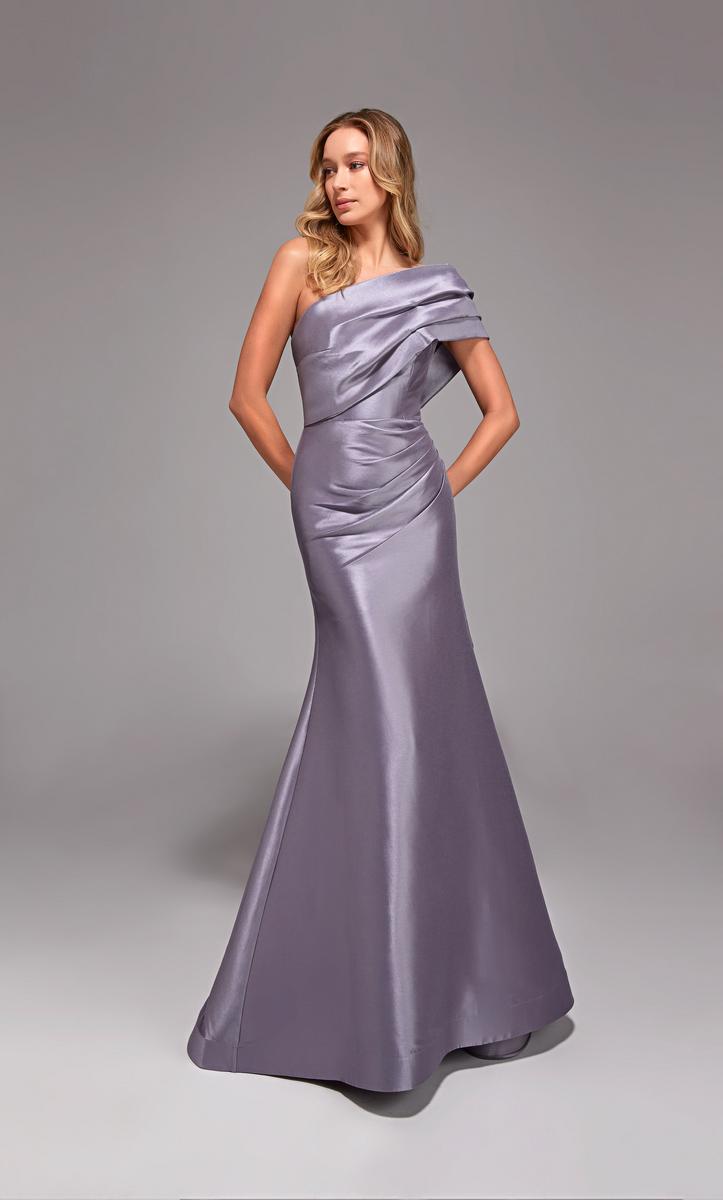 Alyce Black Label Dress 27838 - Lilac Grey