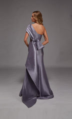 Alyce Black Label Dress 27838 - Lilac Grey