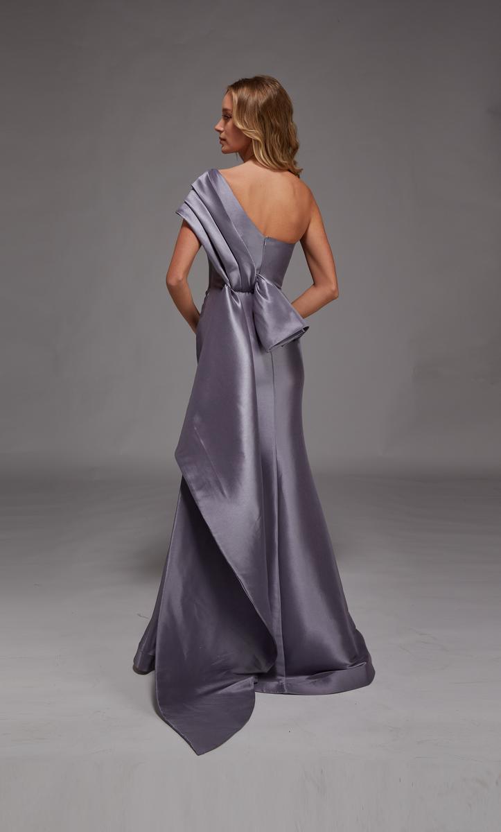 Alyce Black Label Dress 27838 - Lilac Grey