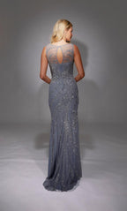 Alyce Black Label Dress 27846 - French Blue/Silver