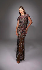 Alyce Black Label Dress 27847 - Black/Multi