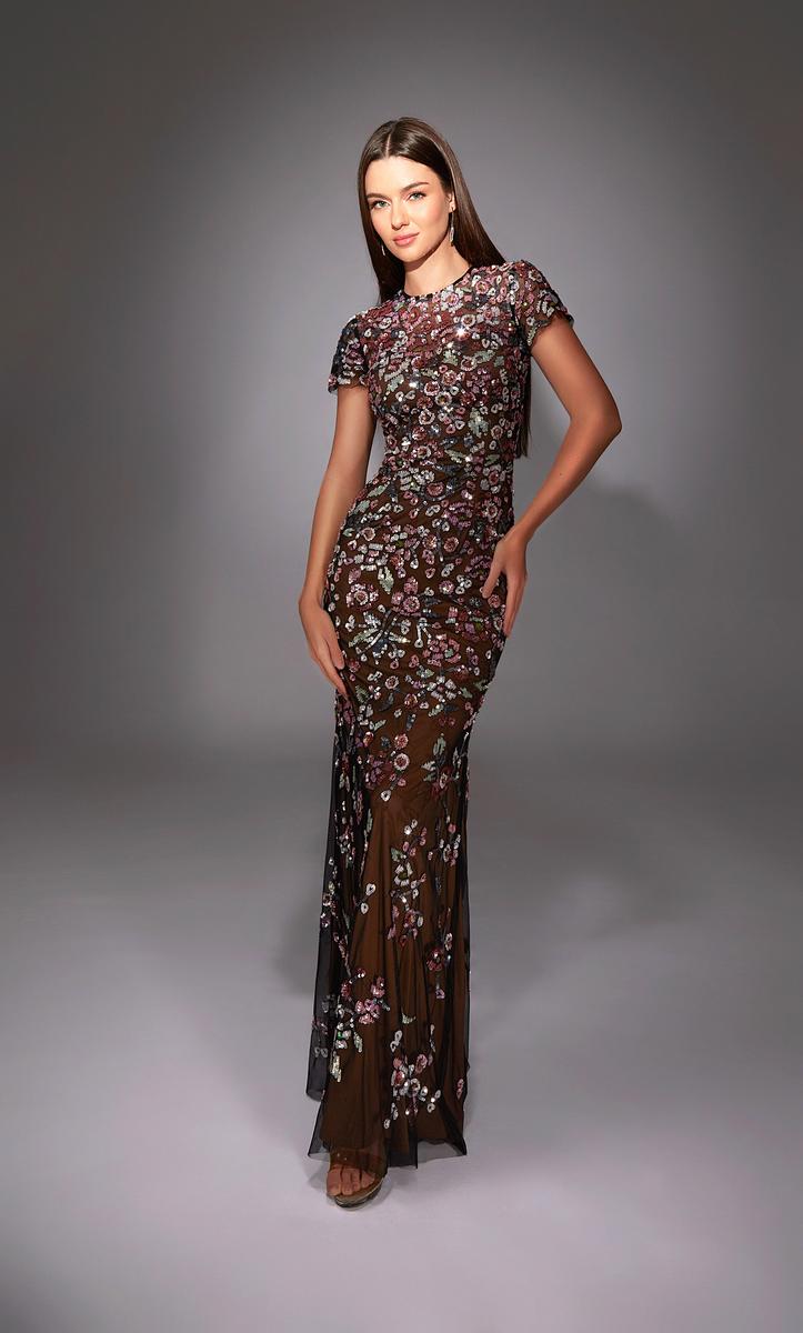 Alyce Black Label Dress 27847 - Black/Multi