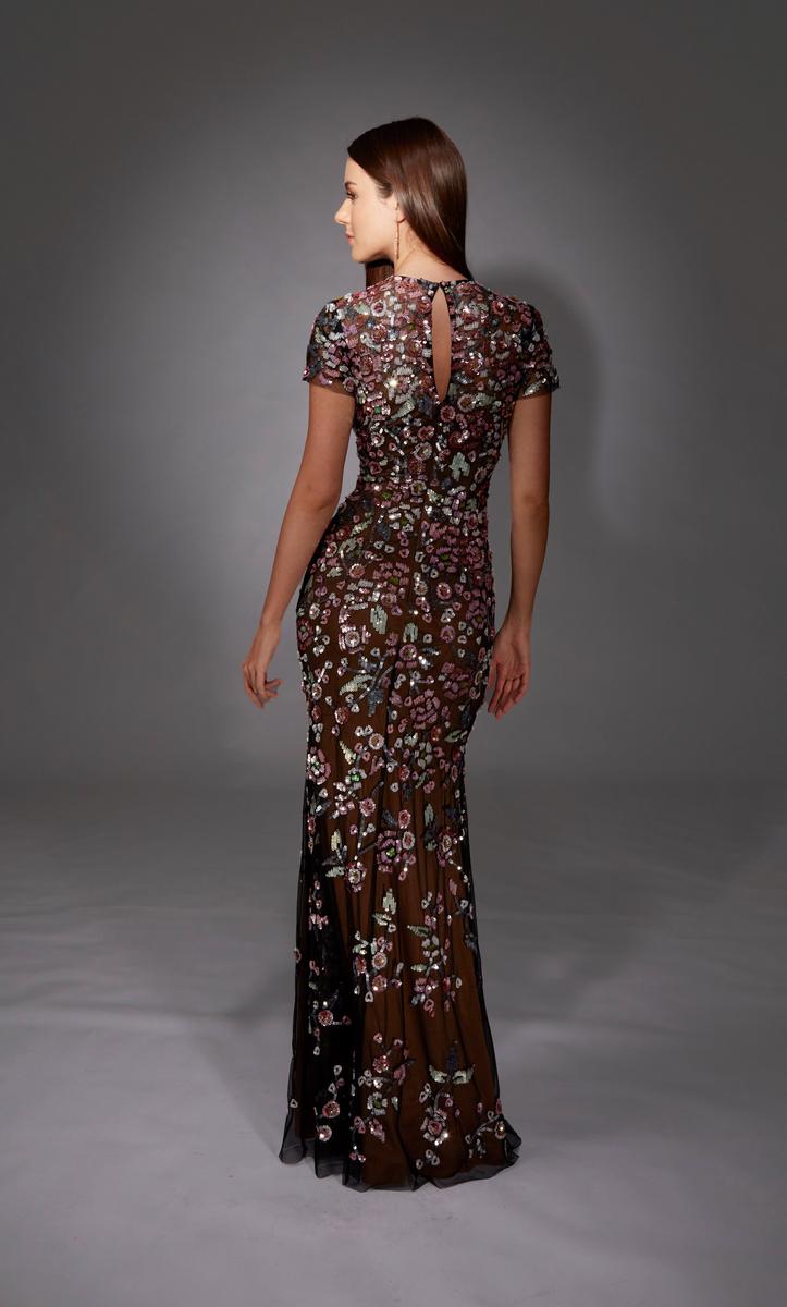 Alyce Black Label Dress 27847 - Black/Multi