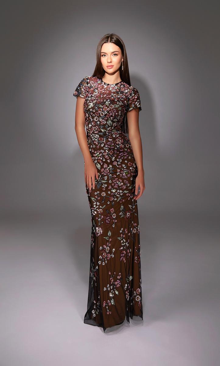 Alyce Black Label Dress 27847 - Black/Multi