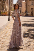 La Femme Mother of the Bride 27854 - Lavender/Gray