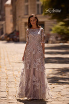 La Femme Mother of the Bride 27854 - Lavender/Gray