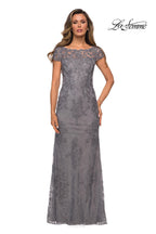 La Femme Evening Dress 27856 - Dark Platinum