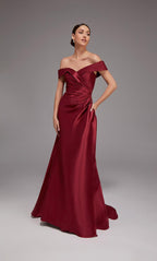 Alyce Black Label Dress 27857 - Burgundy