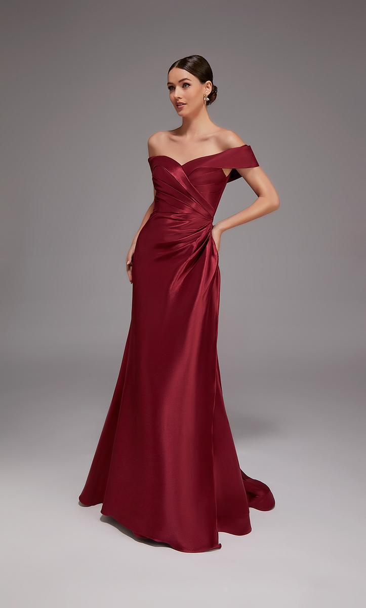 Alyce Black Label Dress 27857 - Burgundy