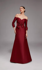 Alyce Black Label Dress 27859 - Burgundy