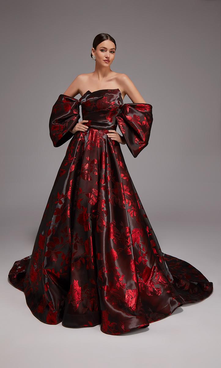 Alyce Black Label Dress 27862 - Black/Red