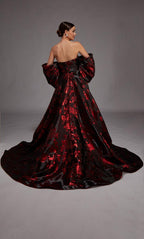 Alyce Black Label Dress 27862 - Black/Red