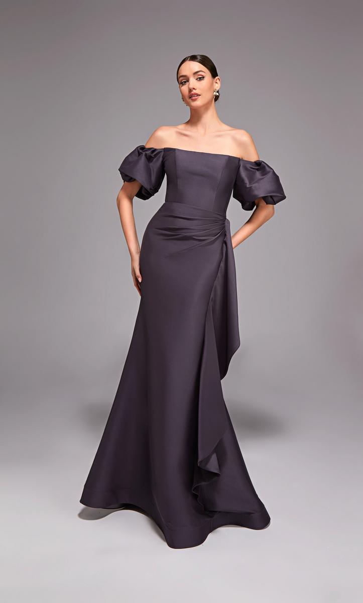 Alyce Black Label Dress 27863 - Charcoal