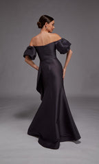 Alyce Black Label Dress 27863 - Charcoal