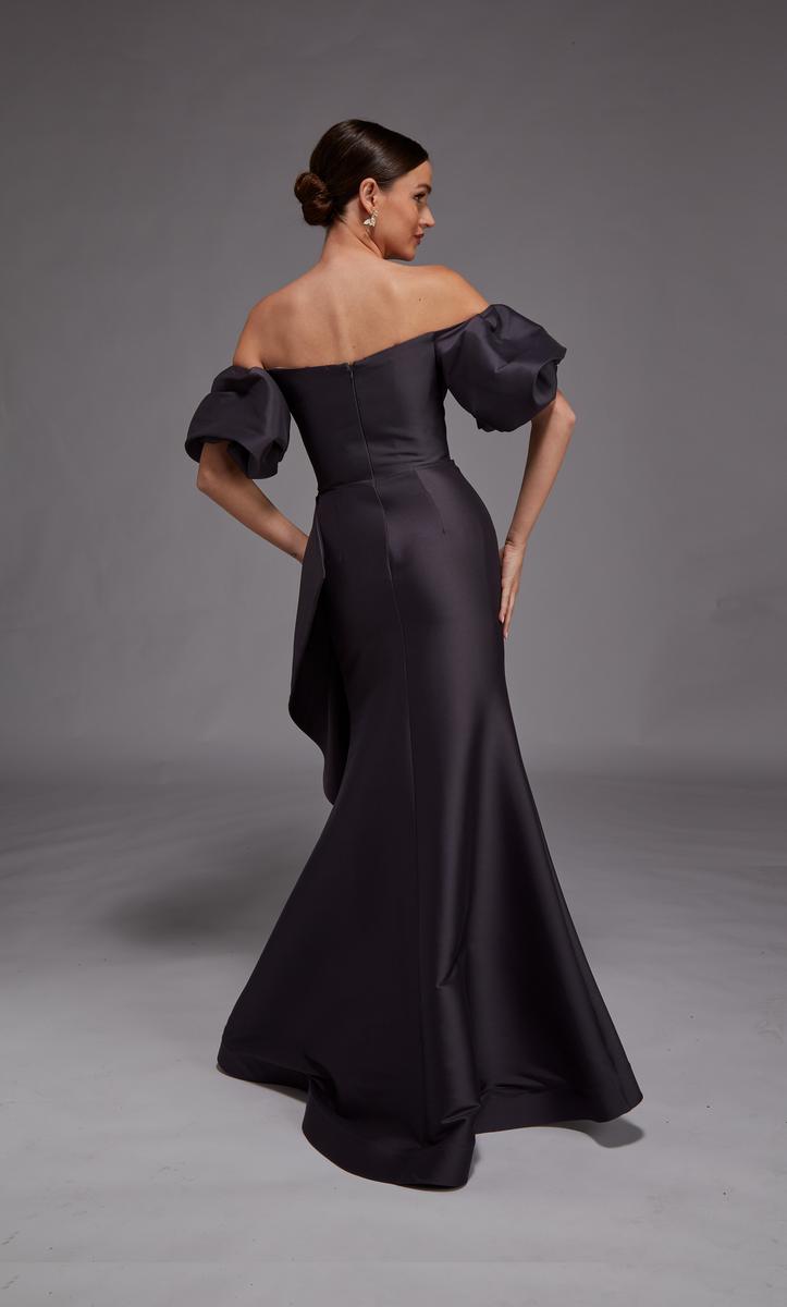 Alyce Black Label Dress 27863 - Charcoal