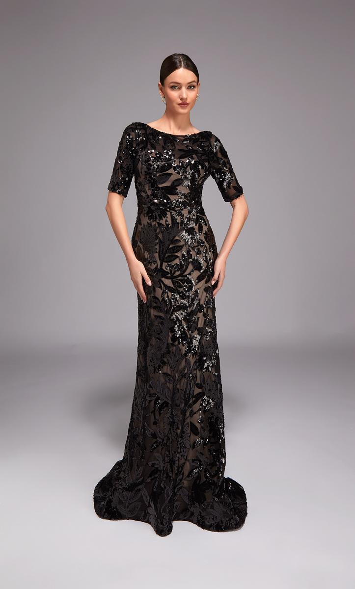 Alyce Black Label Dress 27876 - Black/Shadow Grey