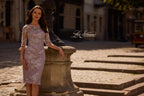 La Femme Evening 27895 - Lavender/Gray