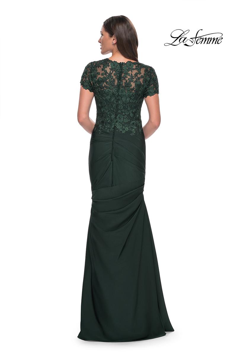 La Femme Evening Dress 27989 - Dark Emerald