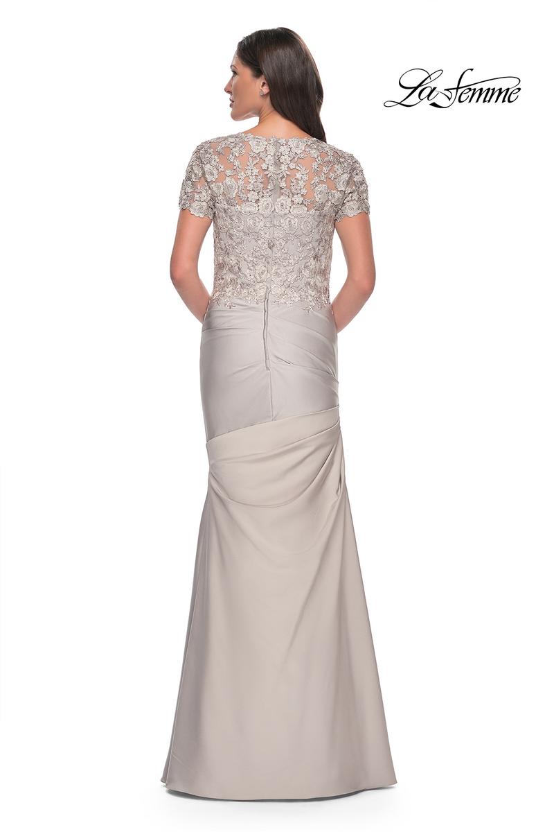 La Femme Evening Dress 27989 - Silver