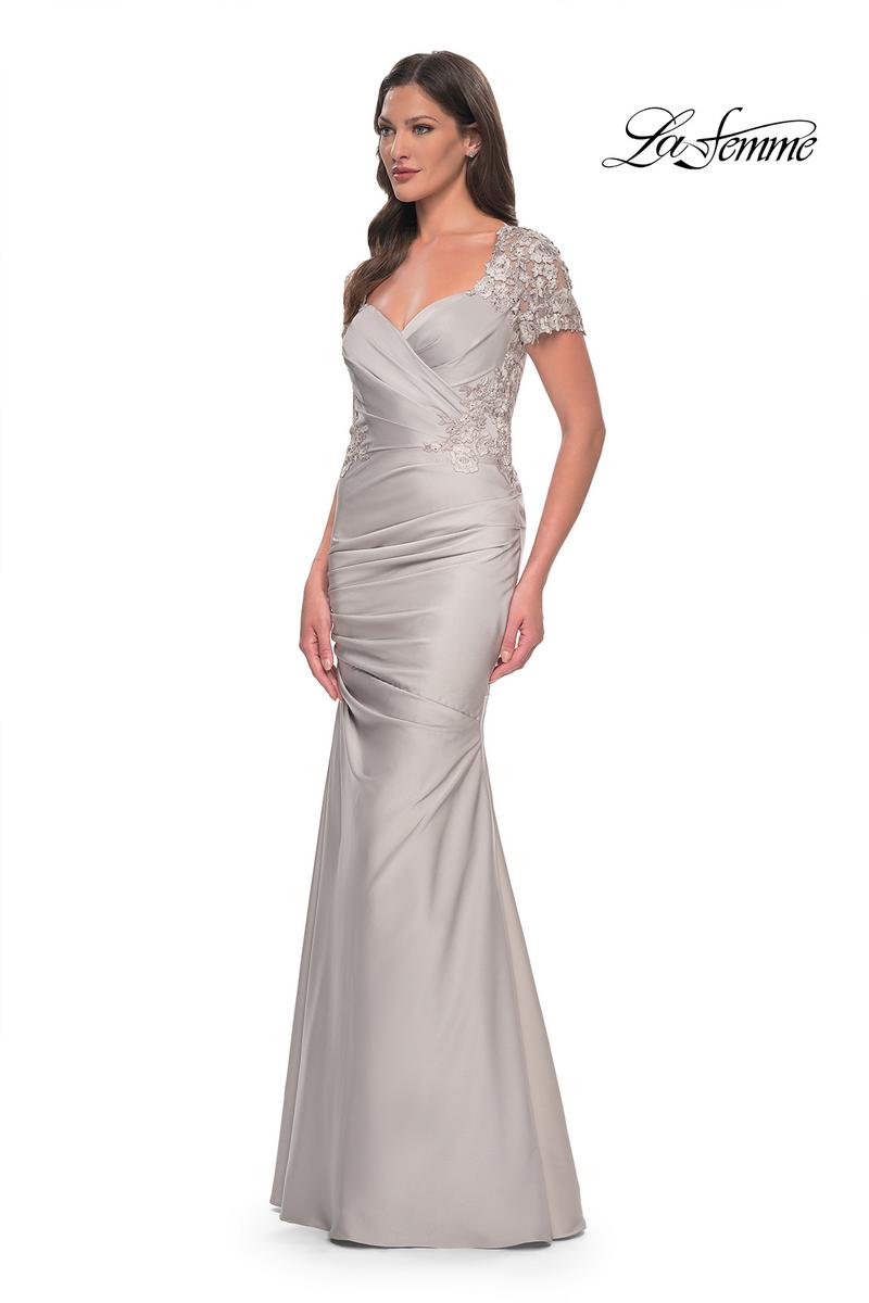 La Femme Evening Dress 27989 - Silver